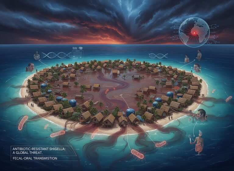 Shigelloza na atolach Tuvalu – rosnące zagrożenie dla podróżnych w obliczu oporności bakterii na antybiotyki